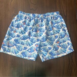 Boardies Ocean Wave Print Men's Swim Trunks - XL